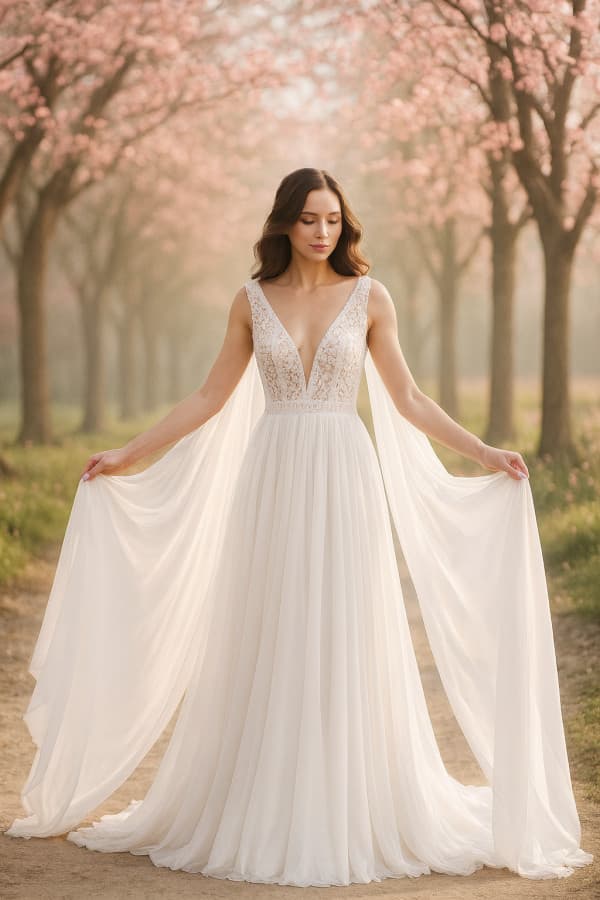 P-527 +50CM TRAIN OF DRESS P-527 +50CM TRAIN OF DRESS